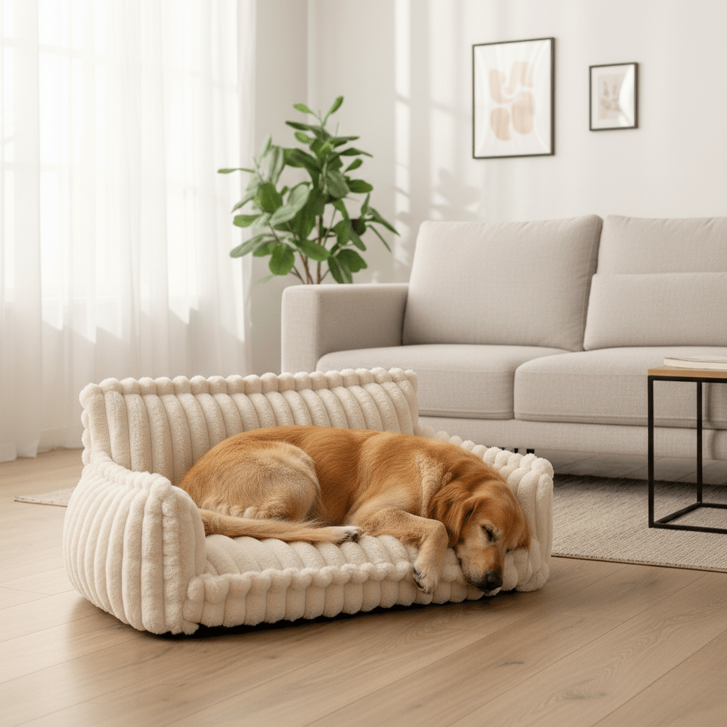 FURVION – Washable Orthopedic Sofa Bed for Dogs with Plush Comfort
