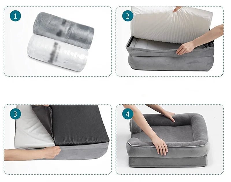 COMFYPAW ORTHOBED – Orthopedic dog bed with removable cover