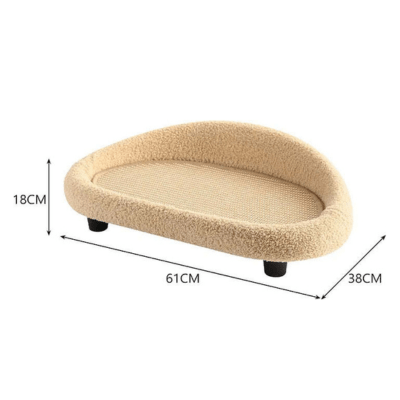 COSYCAT RETREAT – Stylish cat bed with scratching surface & soft cushion