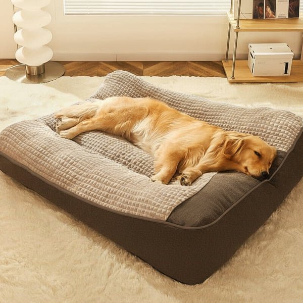 STRETCHNEST – Large Scratch-Resistant Dog Bed with Orthopedic Spine Support