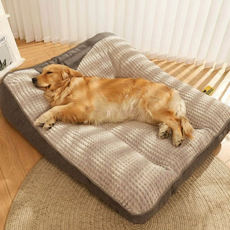 STRETCHNEST – Large Scratch-Resistant Dog Bed with Orthopedic Spine Support