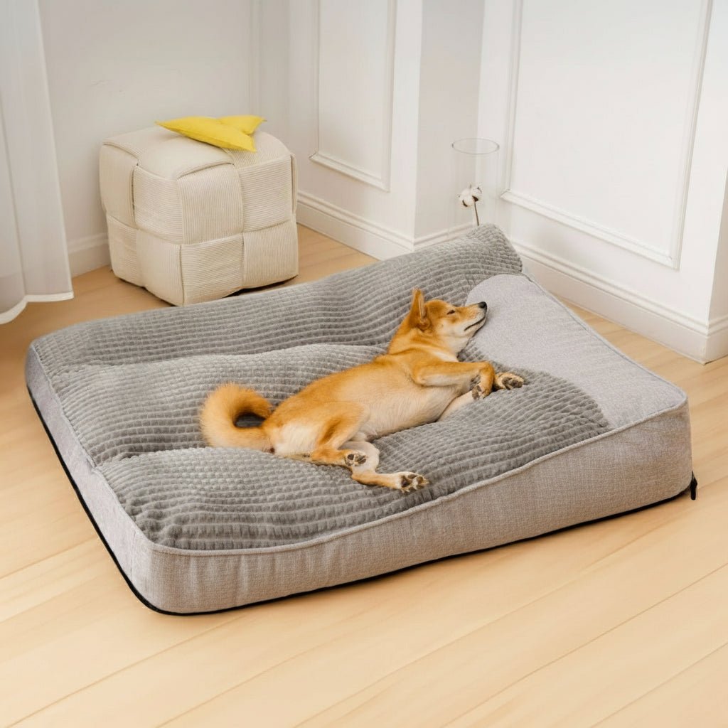 STRETCHNEST – Large Scratch-Resistant Dog Bed with Orthopedic Spine Support