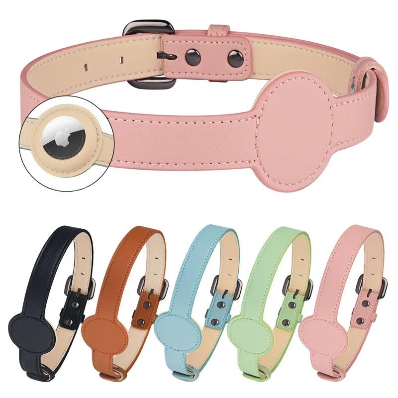 EDOUARD – Stylish dog collar with integrated Airtag holder