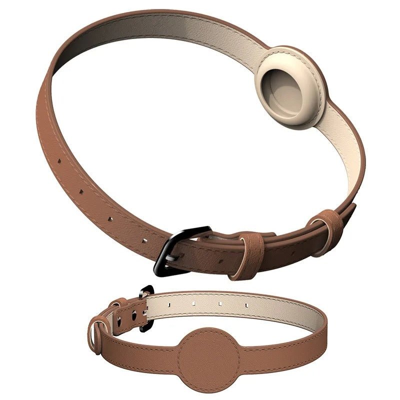 EDOUARD – Stylish dog collar with integrated Airtag holder