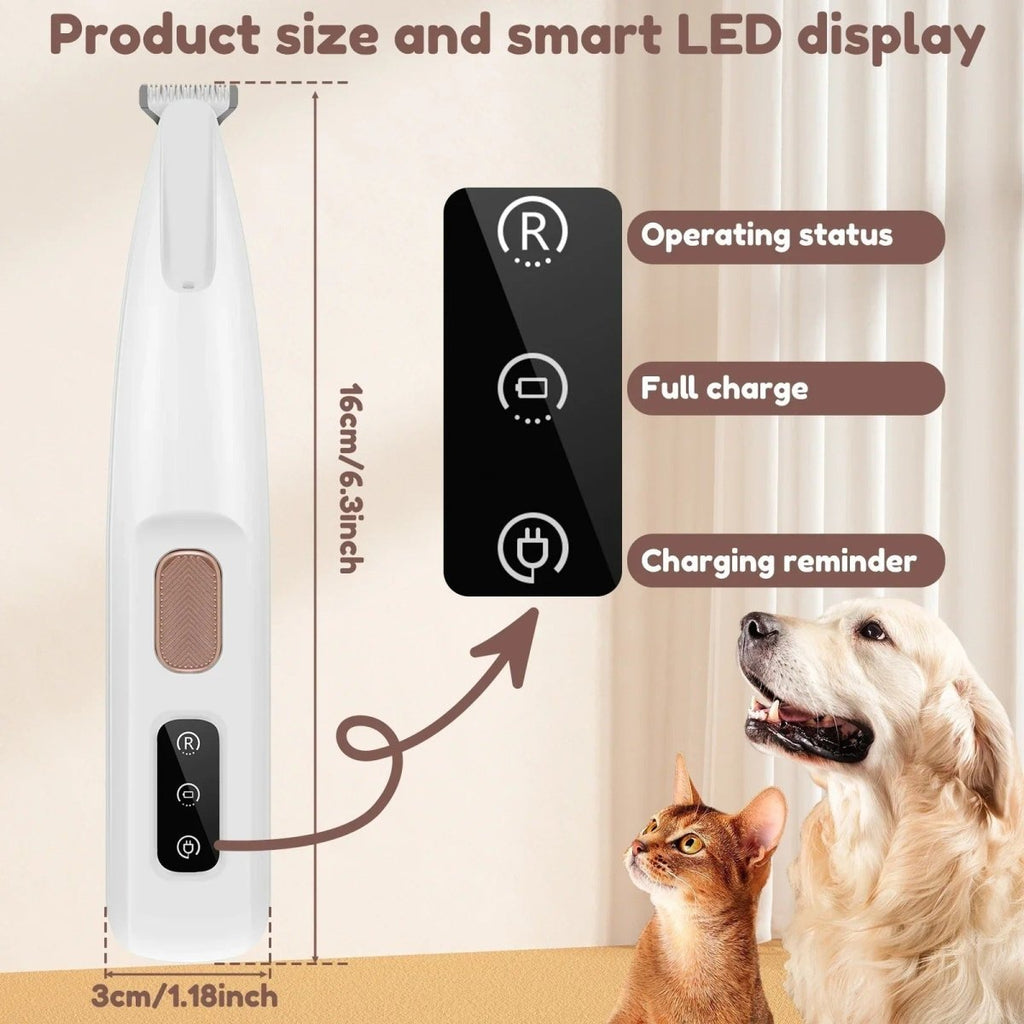 FURFIX – Quiet LED trimmer for sensitive paws and precise grooming