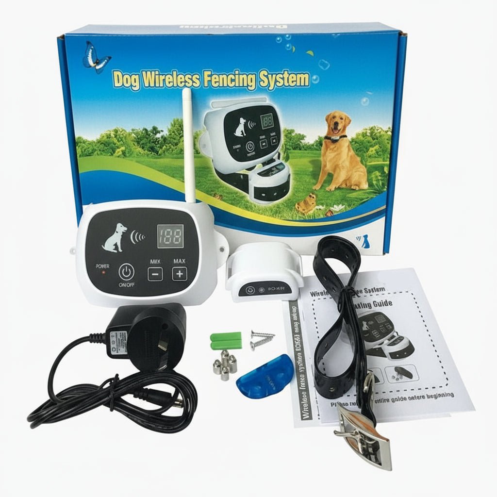 HOUNDHARBOR – Wireless Dog Fence with Training Mode for Safe Outdoor Freedom