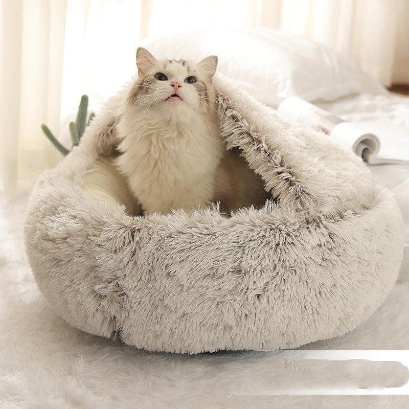 LUXURY COUPLE PET BED – Plush pet bed for cats and small dogs