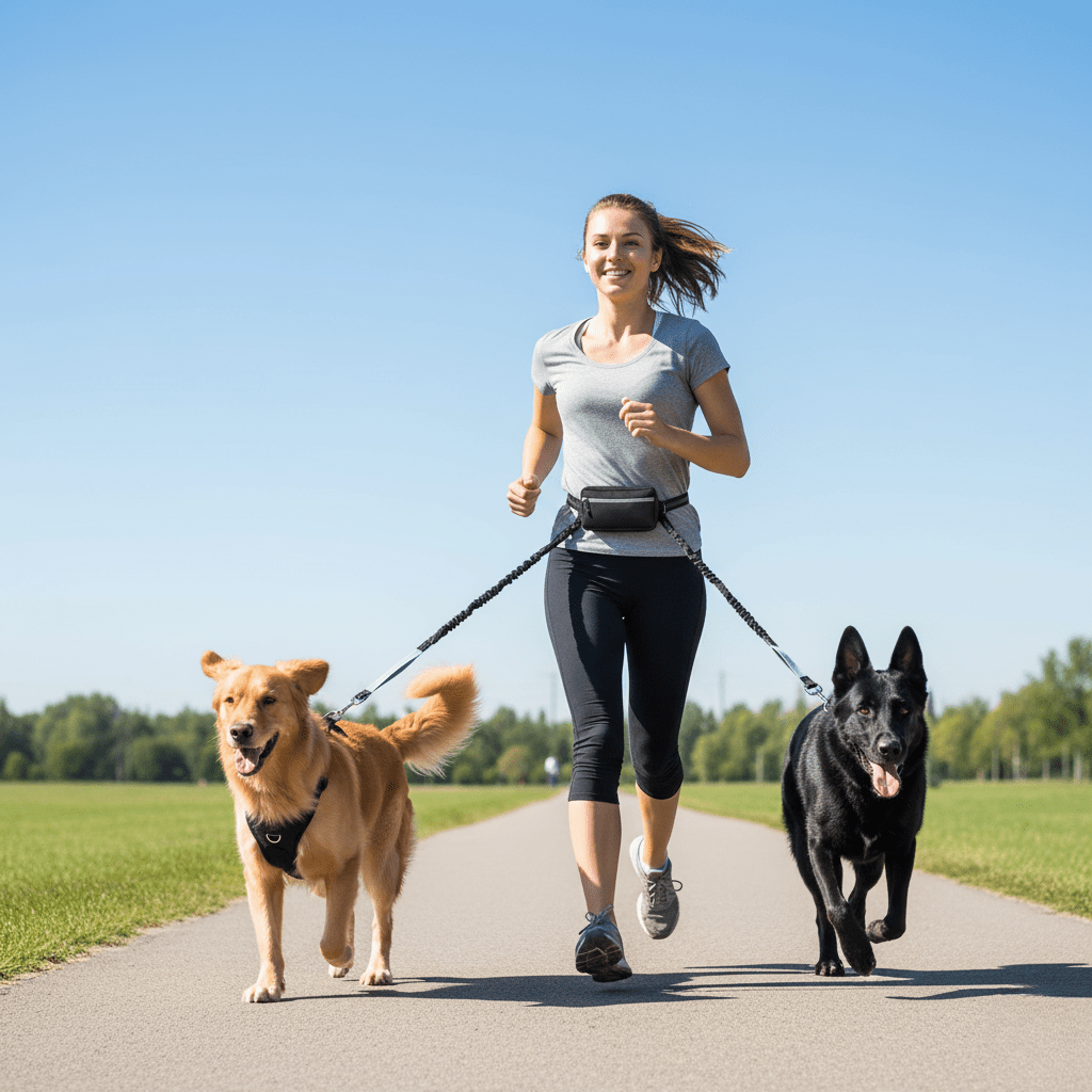 FreedomStride – Hands-Free Dog Leash with Adjustable Waistband for Comfort