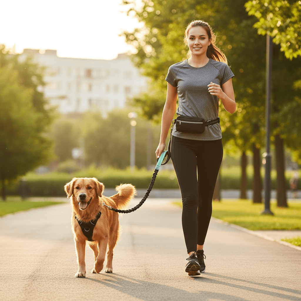 FreedomStride – Hands-Free Dog Leash with Adjustable Waistband for Comfort