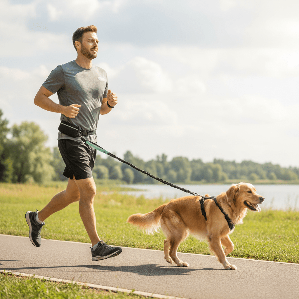 FreedomStride – Hands-Free Dog Leash with Adjustable Waistband for Comfort