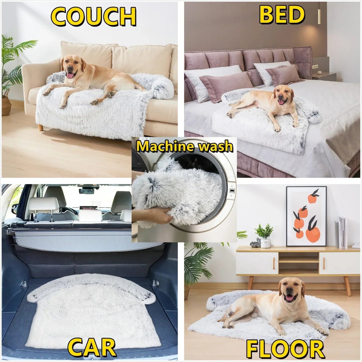 QUEHY PETBED – Washable plush blanket for dogs and cats