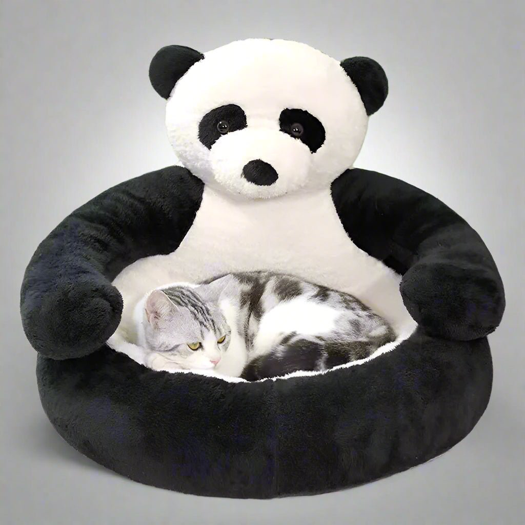 SAMIYA – Plush cat bed with raised edge for comfort and safety