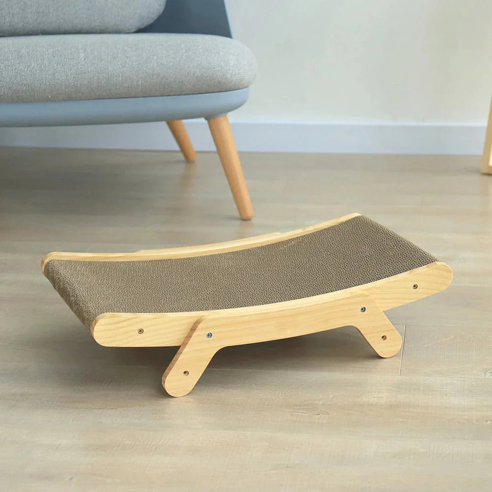 SMATCH SCATTERING TREE FOR CATS – Modern scratching board with wooden frame