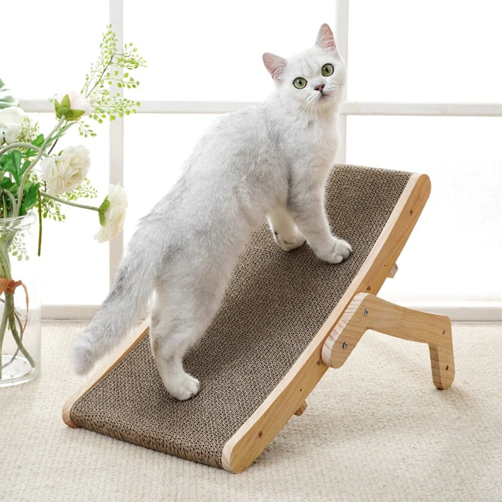 SMATCH SCATTERING TREE FOR CATS – Modern scratching board with wooden frame