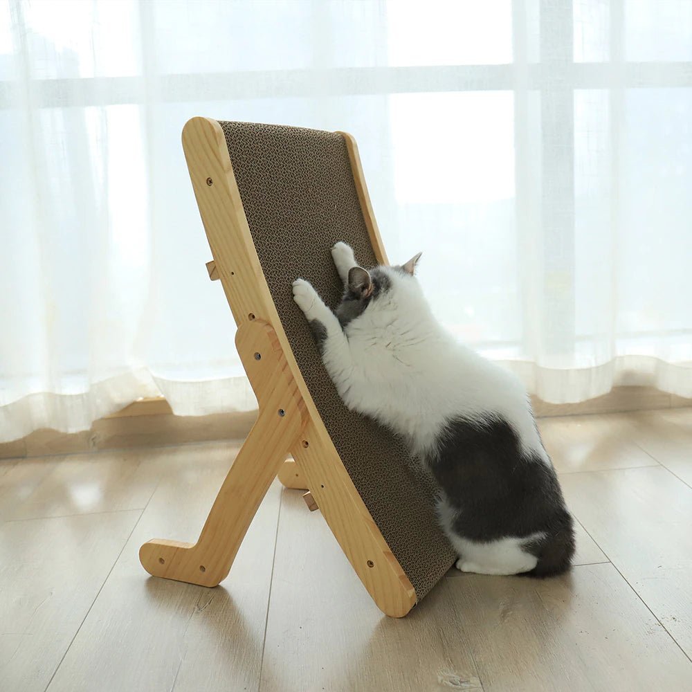 SMATCH SCATTERING TREE FOR CATS – Modern scratching board with wooden frame