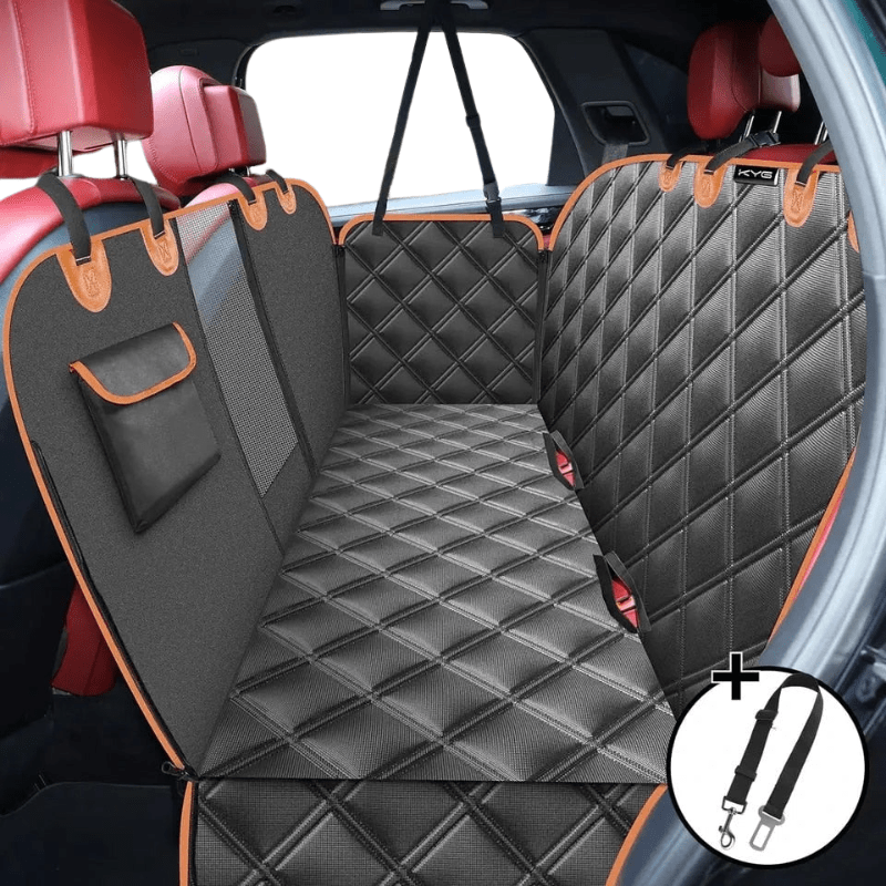 TRAVELPAW – Waterproof Dog Car Seat Cover with Quilted Padding and Non-Slip Design