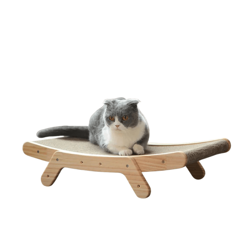 SMATCH SCATTERING TREE FOR CATS – Modern scratching board with wooden frame